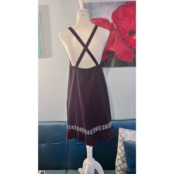 FREE PEOPLE BURGUNDY TANK DRESS WOMENS SZ XS - Picture 5 of 11